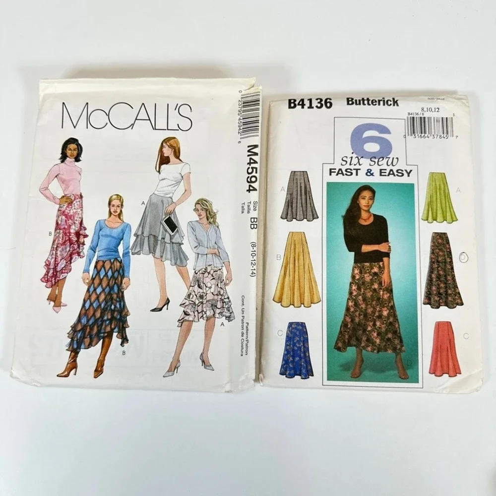 VTG Lot of 6 UNCUT 80s 90s Y2K Simplicity McCalls Sewing Patterns Skirt Pants - Picture 4 of 5